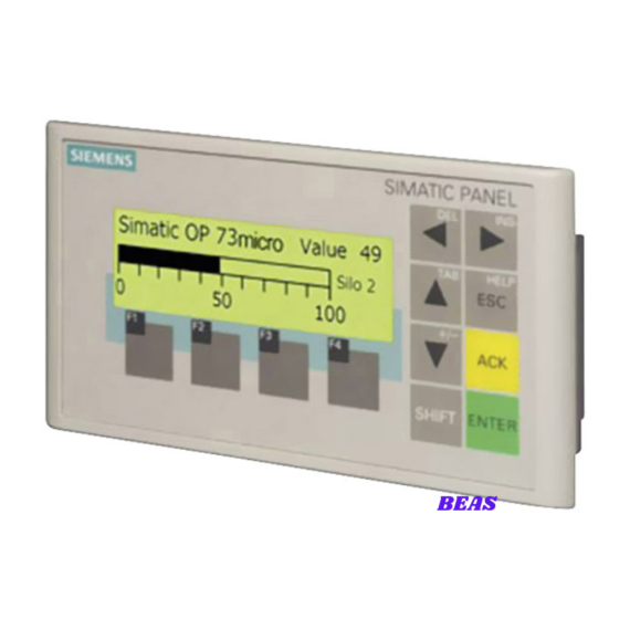 Siemens 6AV6640-0BA11-0AX0 Operator Panel